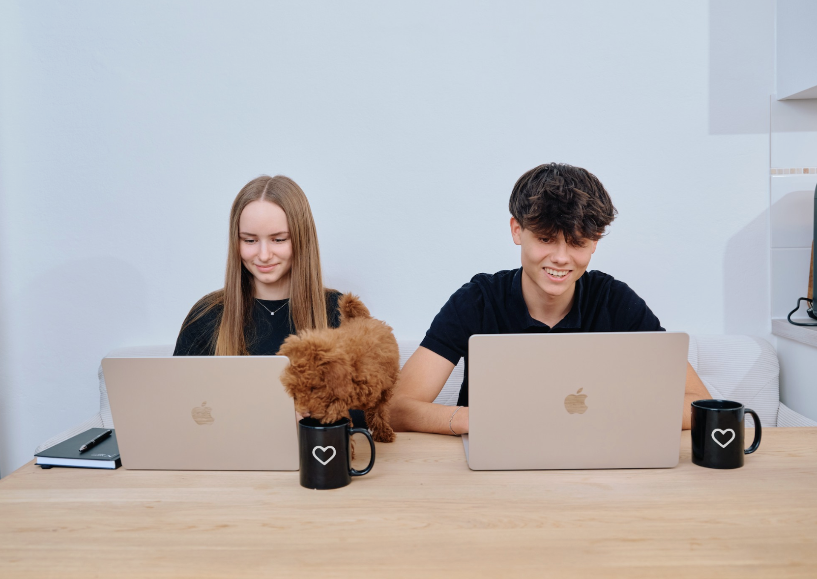 Marius und Christina im Studio