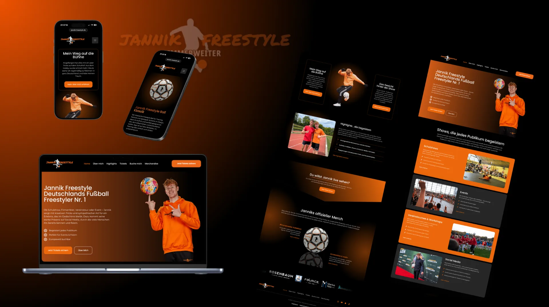Jannik Freestyle Website Vorschau