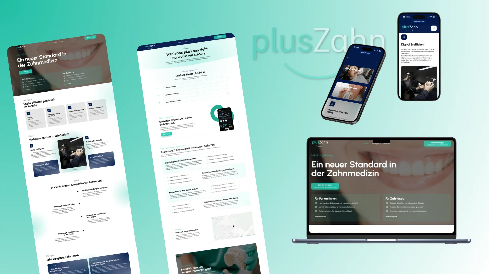 plusZahn Website Vorschau